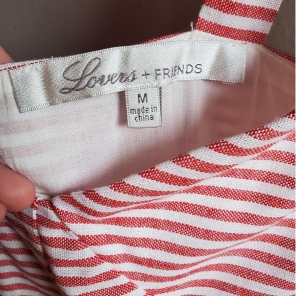 NWT Lovers + Friends × REVOLVE Candace Romper in Cherry Stripe - Picture 12 of 16